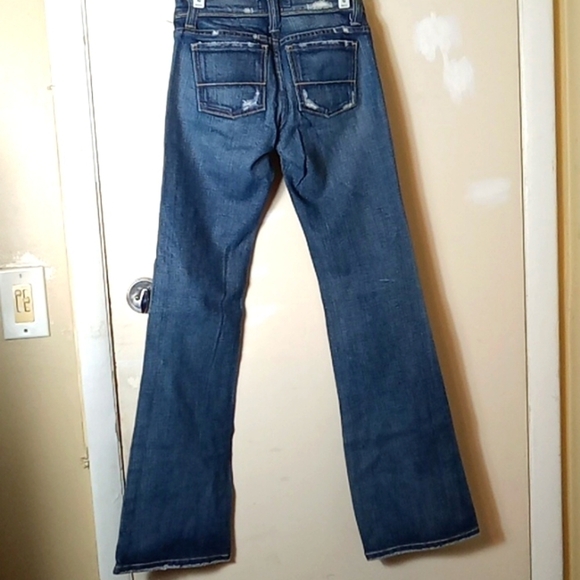 VINTAGE💥 KANCAN JEANS - WOMAN'S DISTRESSED MED BL - Picture 7 of 8